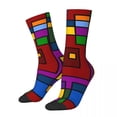 thumbnail image 2 of De Stijl Inspired Socks Abstract Art Fashion Stockings Spring Anti Skid Socks Quality Gra, 2 of 7