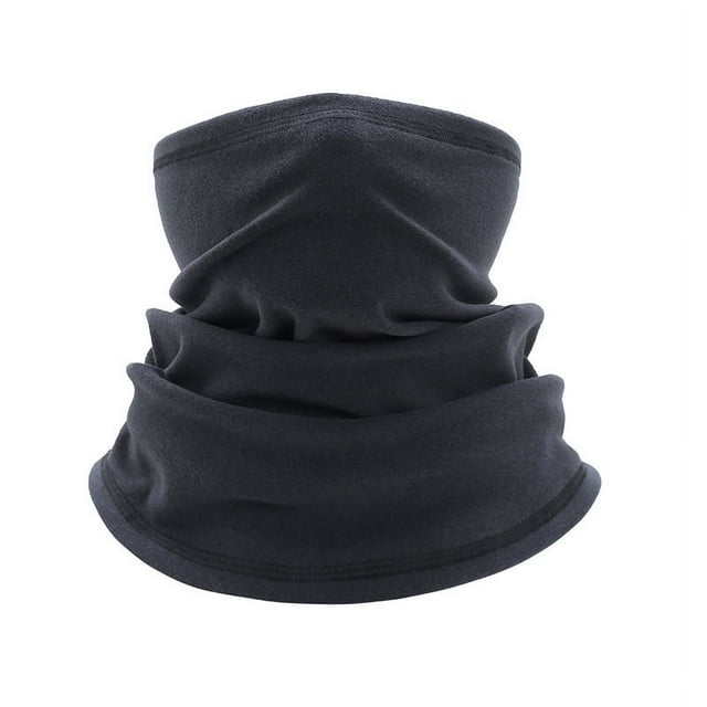 Zhuge Calentador de cuello de invierno para clima frío, esquí, ciclismo, deportes al aire libre, gris oscuro