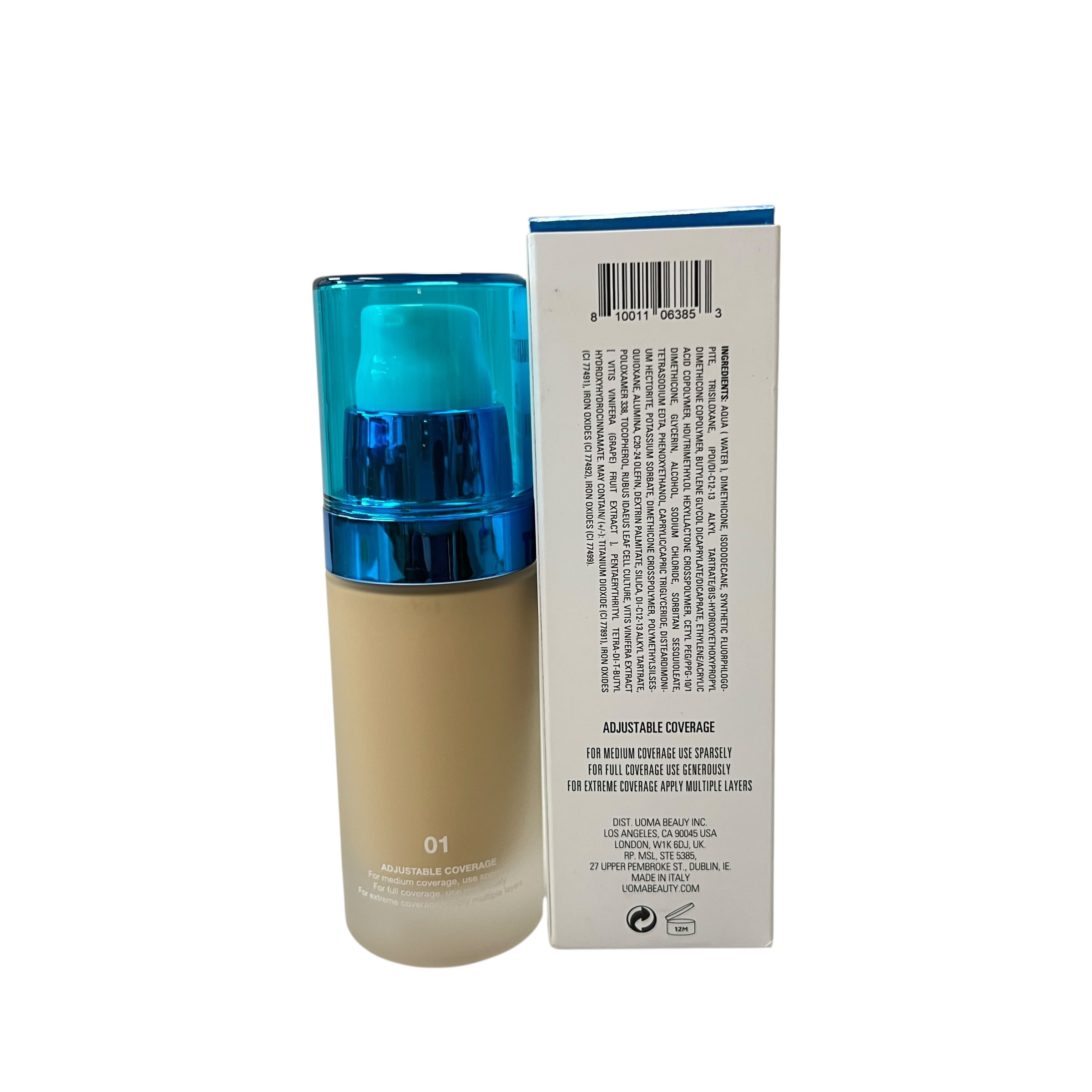 Uoma Beauty Say What?! Weightless Soft Matte Hydrating Foundation 1 fl oz Fair Lady T2N