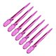 thumbnail image 5 of 12 pinzas de acero inoxidable para peluquería, pinzas de pico de pato, herramienta de peluquería (rosa), 5 of 5