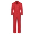 thumbnail image 5 of Choomomo Men's Wear Resistant Jumpsuit Coveralls Boiler Suit Warehouse Garages Overalls Mechanic Red 3XL, 5 of 6