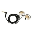 thumbnail image 4 of Resin Monitor Earphones Pure Copper Graphene Unit Wired Headphone with MMCX Connection Cable for Singer Drummer Musician White Gold Black Cable, 4 of 8