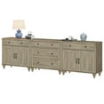 thumbnail image 7 of WAMPAT Farmhouse TV Stand for 100 Inch TV, 3-in-1 TV Console Table with 5 Drawers and 4 Doors, Entertainment Center for 75-90 Inch TV, Kitchen Sideboard Buffet Cabinet for Dining Room, Wash Grey, 7 of 7