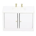 thumbnail image 1 of Miniature Washbasin Cabinet, Birch Materials Well Designed Mini Washbasin Cabinet Model  For Dollhouse Decorations, 1 of 8