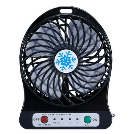

Portable Rechargeable Mini Fan Air Cooler Mini Desk Fan Black