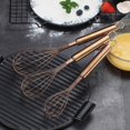 thumbnail image 5 of ReaNea Rose Gold Whisk Set Pack of 3 Stainless Steel 8" 10" 12" Whisks for Cooking, Beater, Kitchen Wire Wisk, 5 of 7