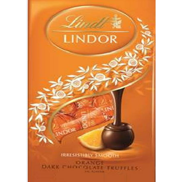 Lindt Lindor Orange Dark Chocolate Truffles, 5.1 Oz. - Walmart.com ...