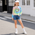 thumbnail image 3 of Lanbubble Girls Long Sleeve T Shirt Casual Graphic Tie Dye Top 7-12Y, 3 of 12