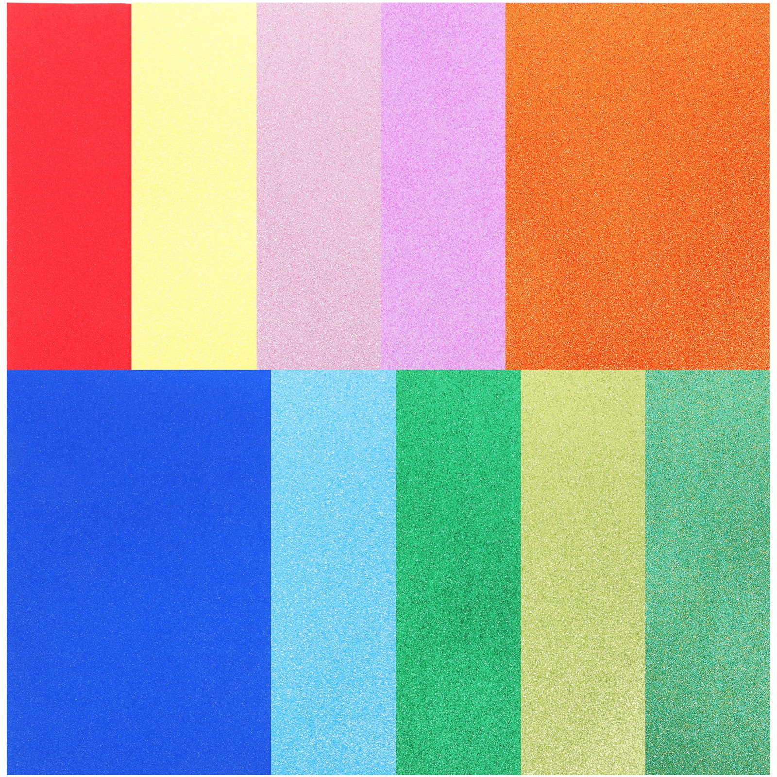 Brillo Paper 10 sábanas Glitter Cardstock Paper Crafts Diy A4 Paper brillo de papel ...