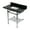 Black Granite / Polished Chrome, variant on Kingston Brass KVPK36KBSQB1 Templeton 36" Black Granite Console Sink with Brass Legs and Shelf (8-Inch, 3-Hole), Black Granite/Polished Chrome