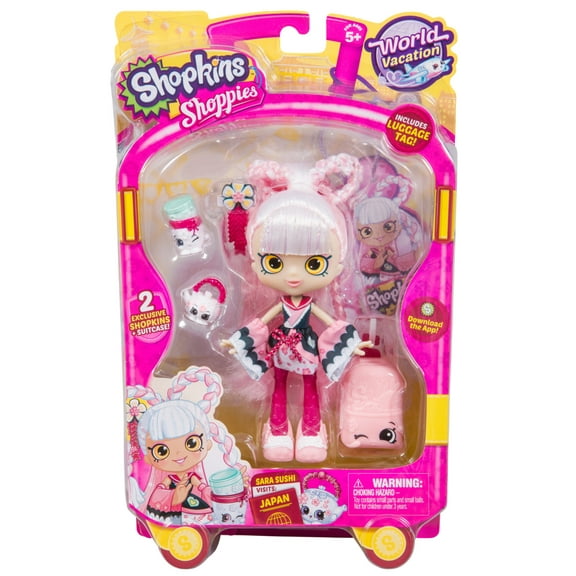 Shopkins Shoppies World Vacation Theme Dolls Asia, Sara Sushi