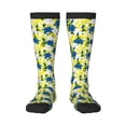 thumbnail image 1 of Fotbe Lilies Flowers Calcetas Divertidas Estampadas para Hombre y Mujer, Calcetas de Algodón hasta la Rodilla para Caminar, Correr, Enfermería y Embarazo, 1 of 6