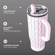 TAL 32oz Stainless Steel Skye Tumbler with Flip-Up Straw, Vine