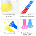 thumbnail image 3 of 6PCS Stadium Horn 23Inch Plastic Trumpet Horn Blow Horn for Sporting Events Football (Random Color), 3 of 6