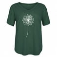 thumbnail image 4 of Tops for Women Casual Summer Short Sleeve Henley V Neck Loose T Shirts Dressy Fashion Print Comfy Basic Tee Blouses, 4 of 4