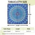 thumbnail image 2 of Decorative Bohemian Floral Square Tablecloth 36x36 Inch with Stretch Fit for Various Tables, 2 of 6