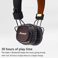 thumbnail image 4 of Auriculares inalámbricos/con cable Marshall MAJOR II 2 originales, graves profundos, controladores dinámicos de 40 mm, auriculares deportivos plegables portátiles con Bluetooth, 4 of 5