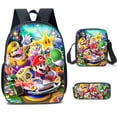 thumbnail image 1 of Mario School Backpack Travel Bag Three-piece Lunch Backpack Student Schoolbag Teen School Gift-sebneei, 1 of 4
