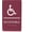 Burgandy, variant on ADA CENTRAL SIGNS -6"X9" Accessible Sign – ADA Compliant Tactile Graphics Grade 2 Braille Text Wall Signs - Handicap Disabled Wheelchair Easy Access Sign for Office, Business, and Apartment