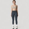 thumbnail image 4 of Women's Seamless Ribbed High Waist Full Length Leggings with Compression Fit - Large, Black, 4 of 7