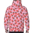 thumbnail image 7 of Lsque Strawberry Pattern Casual Men's Hoodie,Hooded Sweatshirt with Kangaroo Pocket,Pullover Hoodie-X-Large, 7 of 7