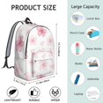 thumbnail image 5 of Pioneer Flower Floral Print Pattern Backpack for School, Cute School Bag with Adjustable Shoulder Straps and Padded Back, 15.7"x11.8"x5.5", 5 of 5