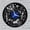 Blue-without LED, variant on Primitive Man Mural Decoration Vinyl Wall Clock, Vinyl Record Clock Wall Art Silent & Non-ticking(12 inchs C)