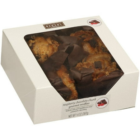The Bakery At Walmart: Raspberry Chocolate Chunk Gourmet Muffins, 14 oz