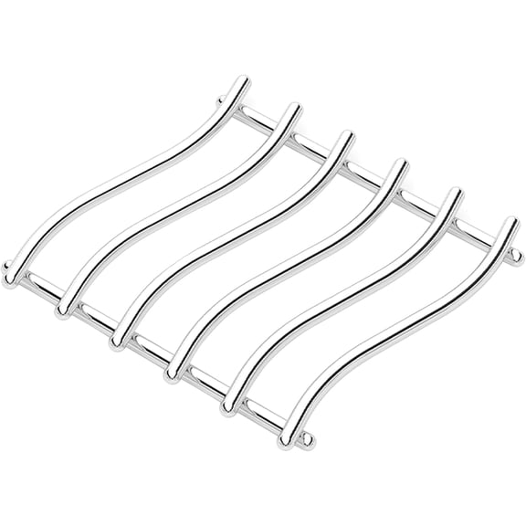 YBM Home Silver Chrome Swivel Design Trivet, Stainless Steel Wire Pot Mat for Pressure Cooker, Pan, Pot, Pack of 1
