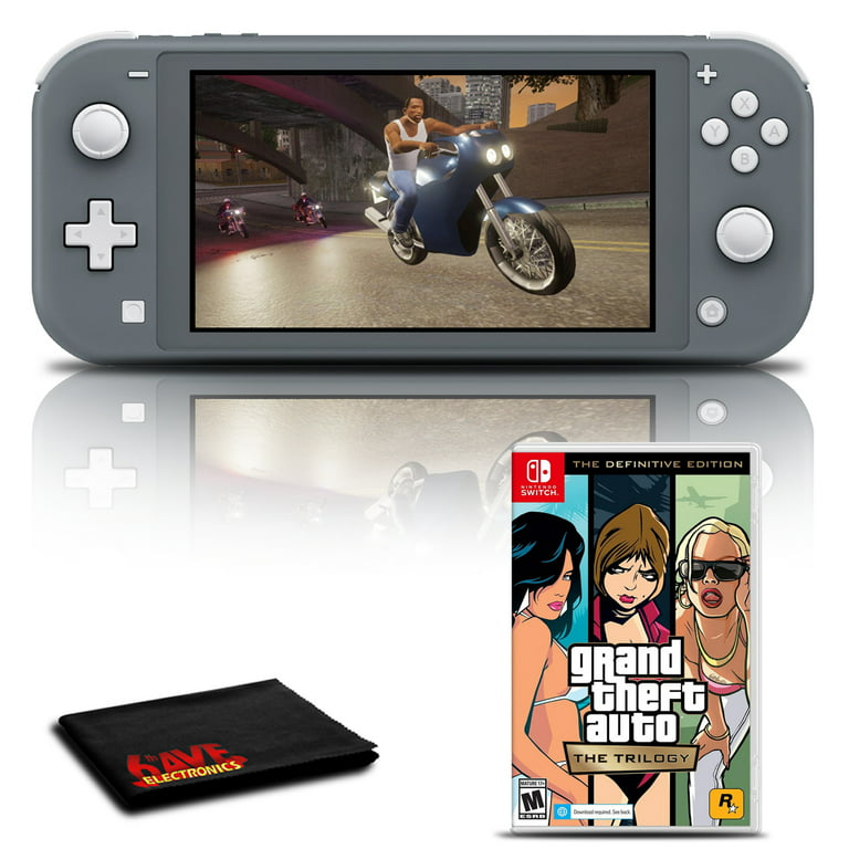 Nintendo Switch Lite (Gray) with Grand Theft Auto: The Trilogy