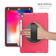 thumbnail image 4 of Dteck Case For Apple iPad Air 3rd Generation 10.5" (2019),iPad Pro 10.5" (2017) Shockproof Three-Layer Heavy Duty Protector Rubber Hard kickstand Hand Strap Cover 10.5-inch,Rose, 4 of 6