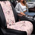 thumbnail image 3 of FOR U DESIGNS Pink Flower Print Universal Car Seat Covers for Front Seat 2 Pcs Non-Slip, Easy to Clean, Airbag Compatible, Quilted Automotive Seat Protector for Cars Trucks SUVs, 3 of 7