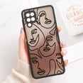 thumbnail image 1 of Funda de línea de cara abstracta para Samsung, cubierta dura mate para Galaxy A50, A12, M31, A70, A03S, A30, A20, A11, M11, Note 20, Ultra, 10 Plus, 8, 9 Fivean unisex, 1 of 2