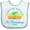 White and Blue, variant on Inktastic Summer Enjoy the Sunshine St. Petersburg Florida in Blue Boys or Girls Baby Bib