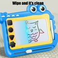 thumbnail image 4 of Magnetic Drawing Board Toddler Toys with Stand, Cute Crocodilian Erasable Doodle Sketching Writing Pad, Educational Learning Kids Toys(Blue, 12.6 x 9.45 x 5.51 in), 4 of 7
