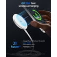 thumbnail image 5 of Magnetic Wireless Charger Pad, 25W Fast Charger, Strong Magnetic Qi2 Certified Charger Mat for iPhone 17/16/15/14/13/12 Series & AirPods, Compatible with MagSafe, Ultra-Thin & Portable (5FT Cable), 5 of 7