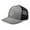 Heather/ Black, variant on Retro Las Vegas Trucker Hat Mesh LVN Cross Trucker Cap (Charcoal/ Black)
