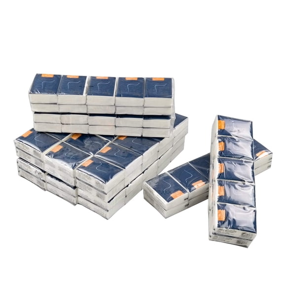 Teyyvn 100-Pack White Facial Tissues Pocket Packs, 4-Ply Pocket Facial Tissue