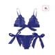 thumbnail image 1 of Conjunto de ropa interior de encaje floral encantador para mujer, regalo de lencería de bragas de malla, azul, XL Inevent XX000194-18, 1 of 7