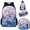Hibiscus Dolphin, variant on Garronmavis Starry Wolf School Bag and Lunch Bag Set for Girls 6-7 Kindergarten Schoolbag Sets 8-10T Kids Backpack with Lunch Box Pencil Case Water Bottle Holder Hiking Rucksack