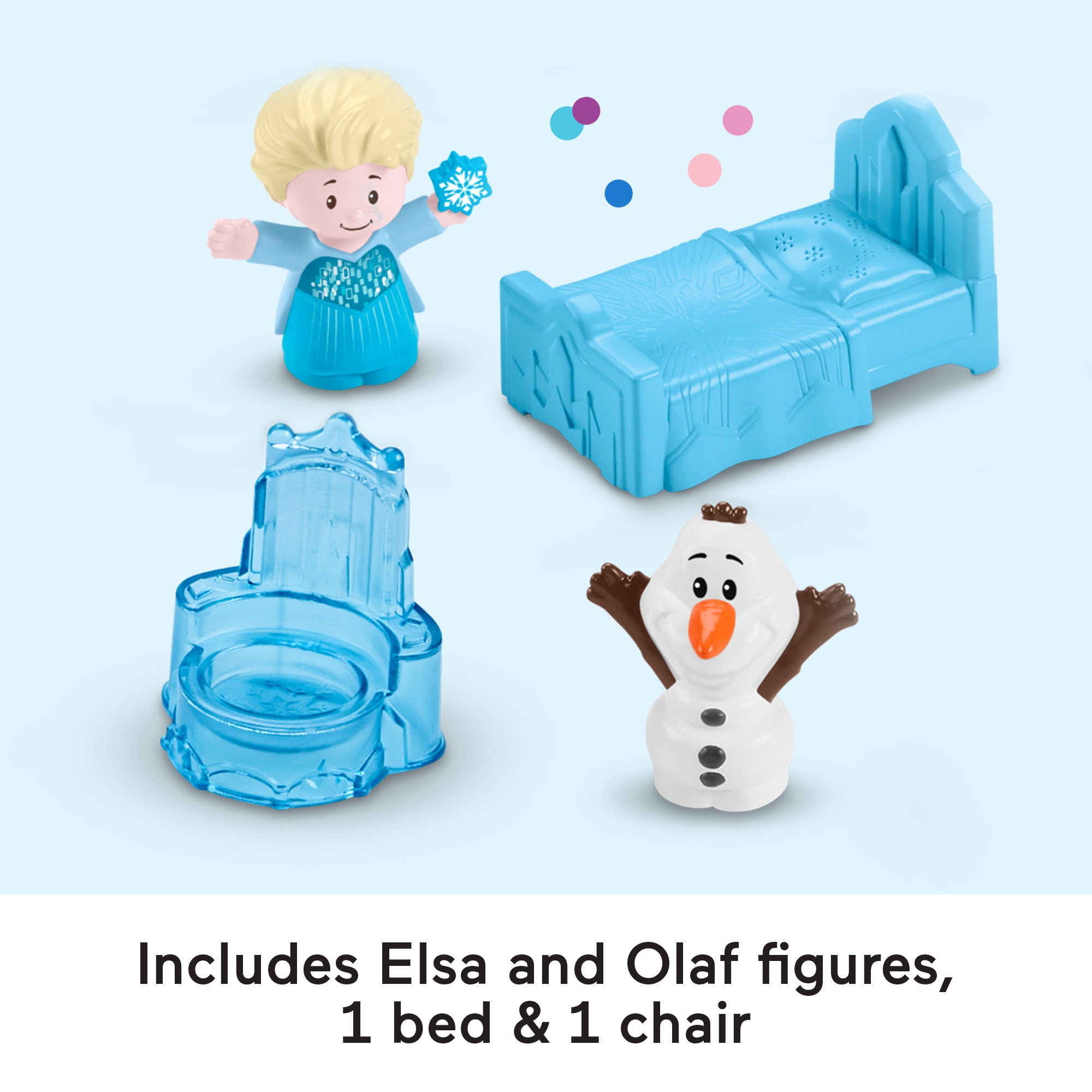 Disney Frozen Elsa’s Ice Palace Little People Toddler Musical Playset with Elsa & Olaf Figures