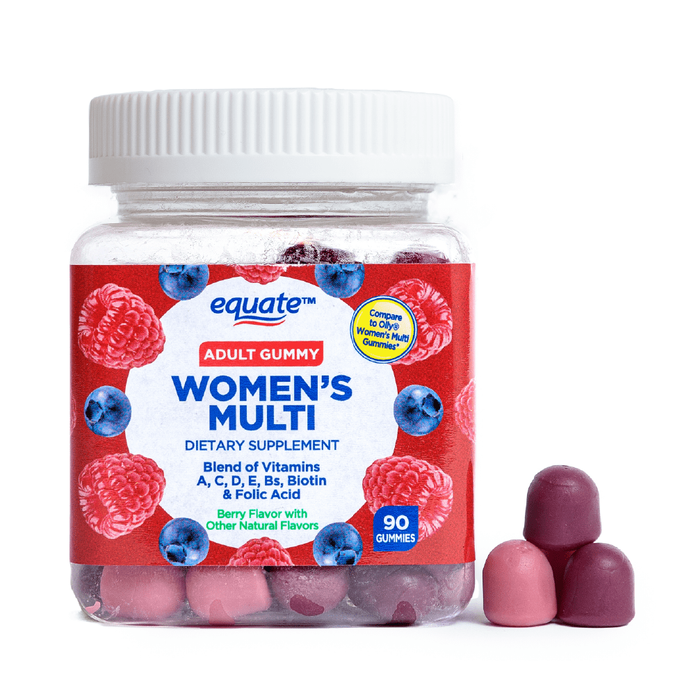 Equate Women's Multi Vitamins Adult Gummy Supplements, 90 Count