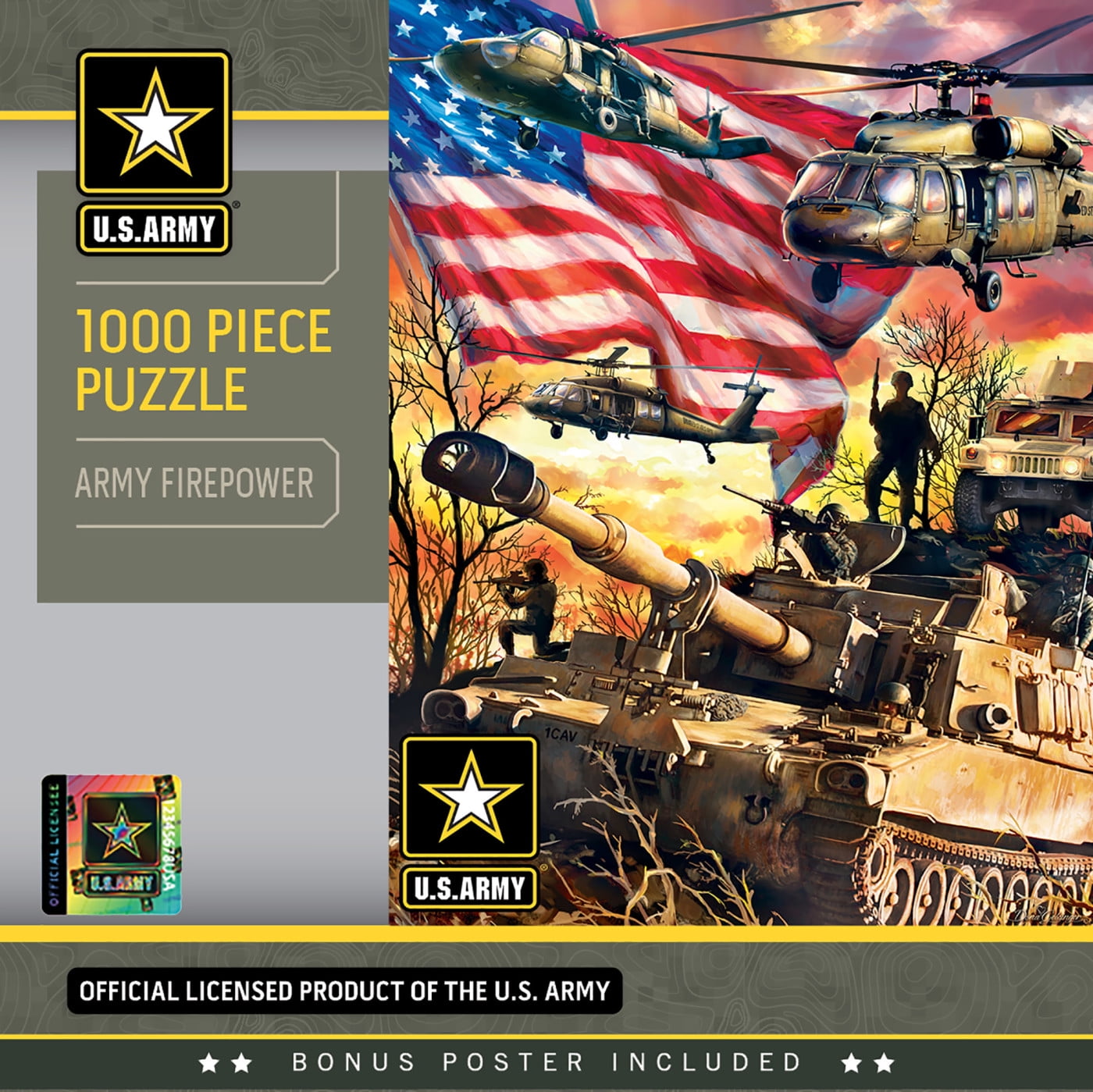 MasterPieces U.S. Army Firepower - Army Vehicles in Action 1000 Piece ...
