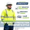 thumbnail image 5 of Jorestech Camiseta De Seguridad Reflectante Alta Visibilidad Manga Larga Amarillo/Lima Ansi Clase 3 Nivel 2 Tipo R Ts-02 (M), 5 of 5