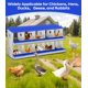 thumbnail image 5 of QinaQin Caja nido para gallinas de 6, 8 o 10 huecos, fabricada en acero galvanizado resistente al óxido, fácil recolección de huevos y limpieza, 5 of 7