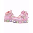 thumbnail image 2 of Pequenos Pasos Niña Luces Tenis Unicornio Rosa Velcro 15-21 rosa 21, 2 of 6