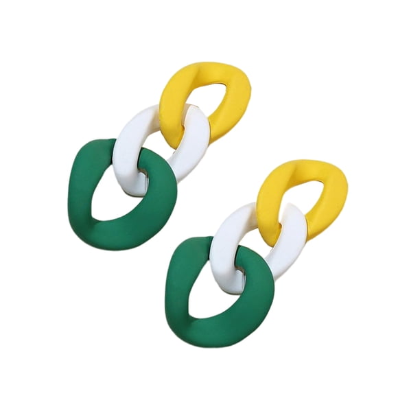 Sonducket 2 piezas pendiente de niña joyería de oreja de moda geometría círculo Irregular pendientes de gota colgantes vestido de fiesta Ropa, zapatos y accesorios Miscelánea Tipo 8