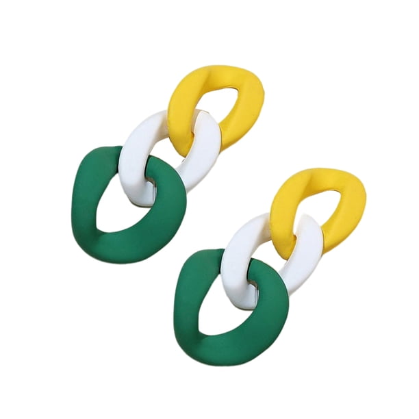 Sonducket 2 piezas pendiente de niña joyería de oreja de moda geometría círculo Irregular pendientes de gota colgantes vestido de fiesta Ropa, zapatos y accesorios Miscelánea Tipo 8