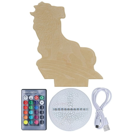 

3D Night Light Dimmable 3D Illusion Lamp with 16 Color Changes Remote Control Smart Touch for Kids