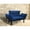 Blue, variant on Blue, Lightweight Love Seat | Saves Room in Bedrooms, High Legs for Cleaning Access | Color Alternatives, Tool-Free Setup